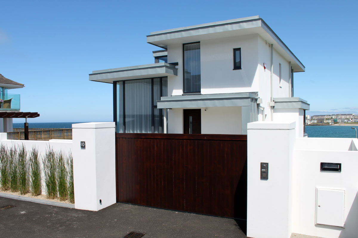 Multi level dual access wooden gates